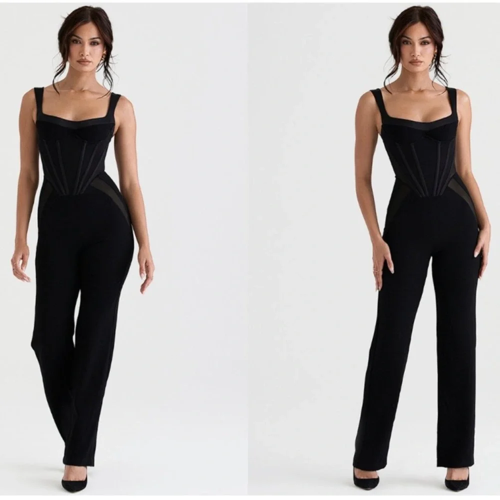 SOLD. NWT House of CB Corset Jumpsuit - Picture 4 of 9